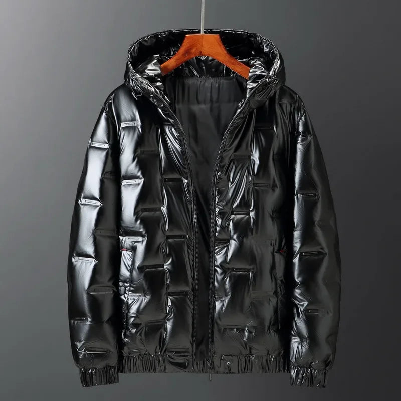 Men's Winter Bomber Jacket Puffer Short With Bold Modern Silhouette For Urban Men
