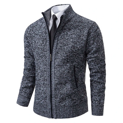 TrendAura Men's Fleece Vest Slim Fit Stand Collar Zipper Soft Warm Layering Outerwear