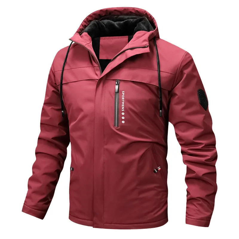 Mens Quilted Jacket With Warmth And Durability Full Zip Front Insulated Everyday Outerwear