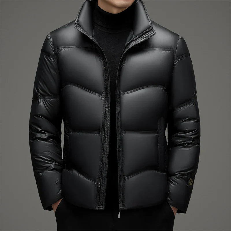 Lorne Gloss Down Jacket for Men TrendAura High Gloss Water Resistant Shell With Ninety Percent Duck Down Insulation
