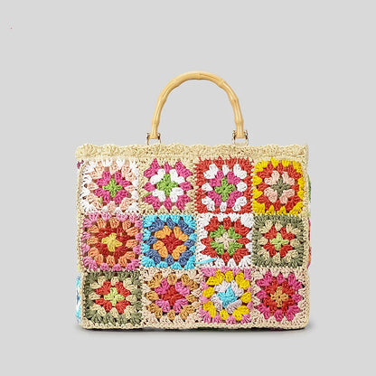 TrendAura Boho Mini Tote - Eco Conscious Recycled Materials For Rustic Yet Refined Style
