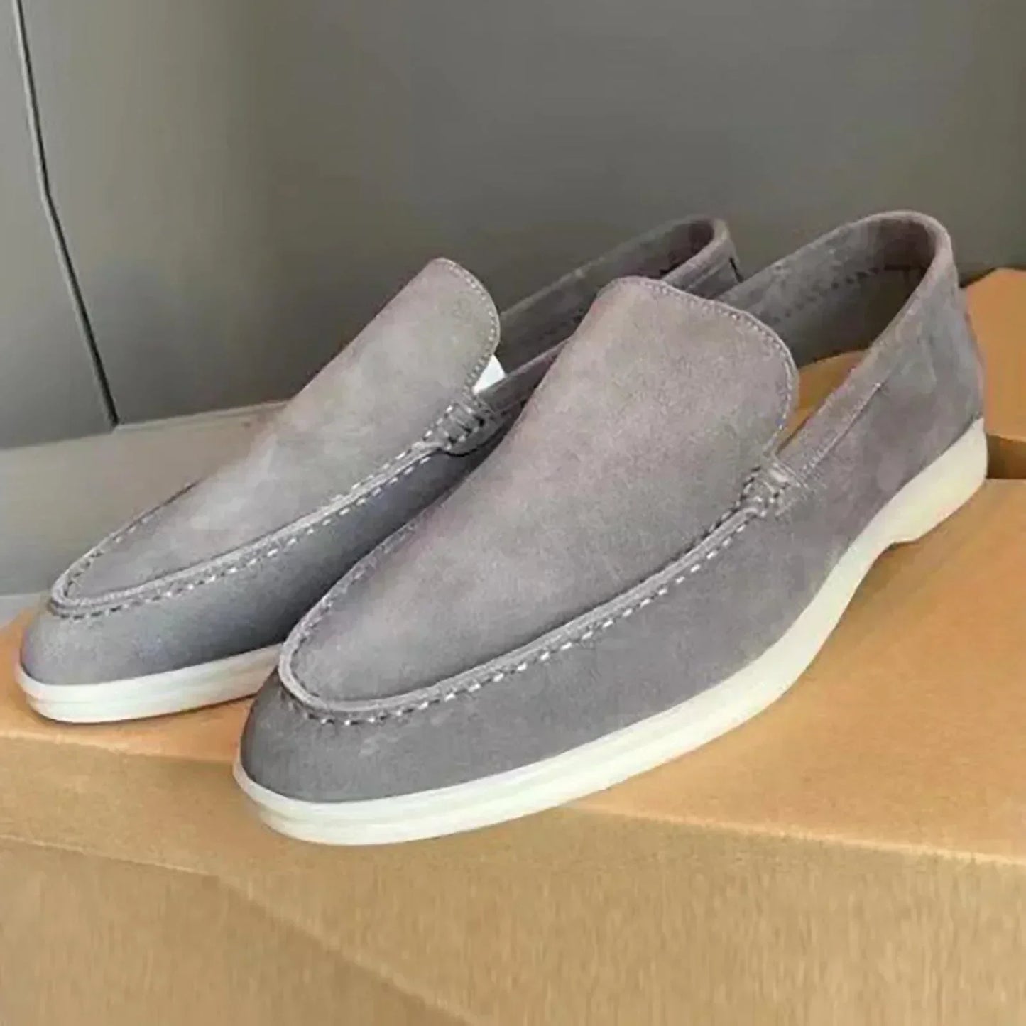 Orthopedic Slip On Shoes for Men All Day Comfort by Classic Effortless Design Loafers