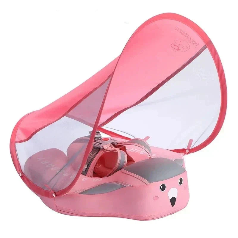 Baby Float With Built In Sun Parasol For Safe Comfortable Pool Beach Fun For Babies And Toddlers
