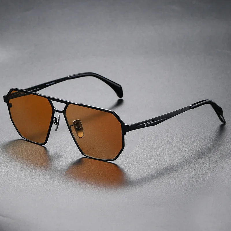 TrendAura Cyber Era Titanium Sunglasses With Polarized Lenses Ultra Lightweight Unbreakable Frames
