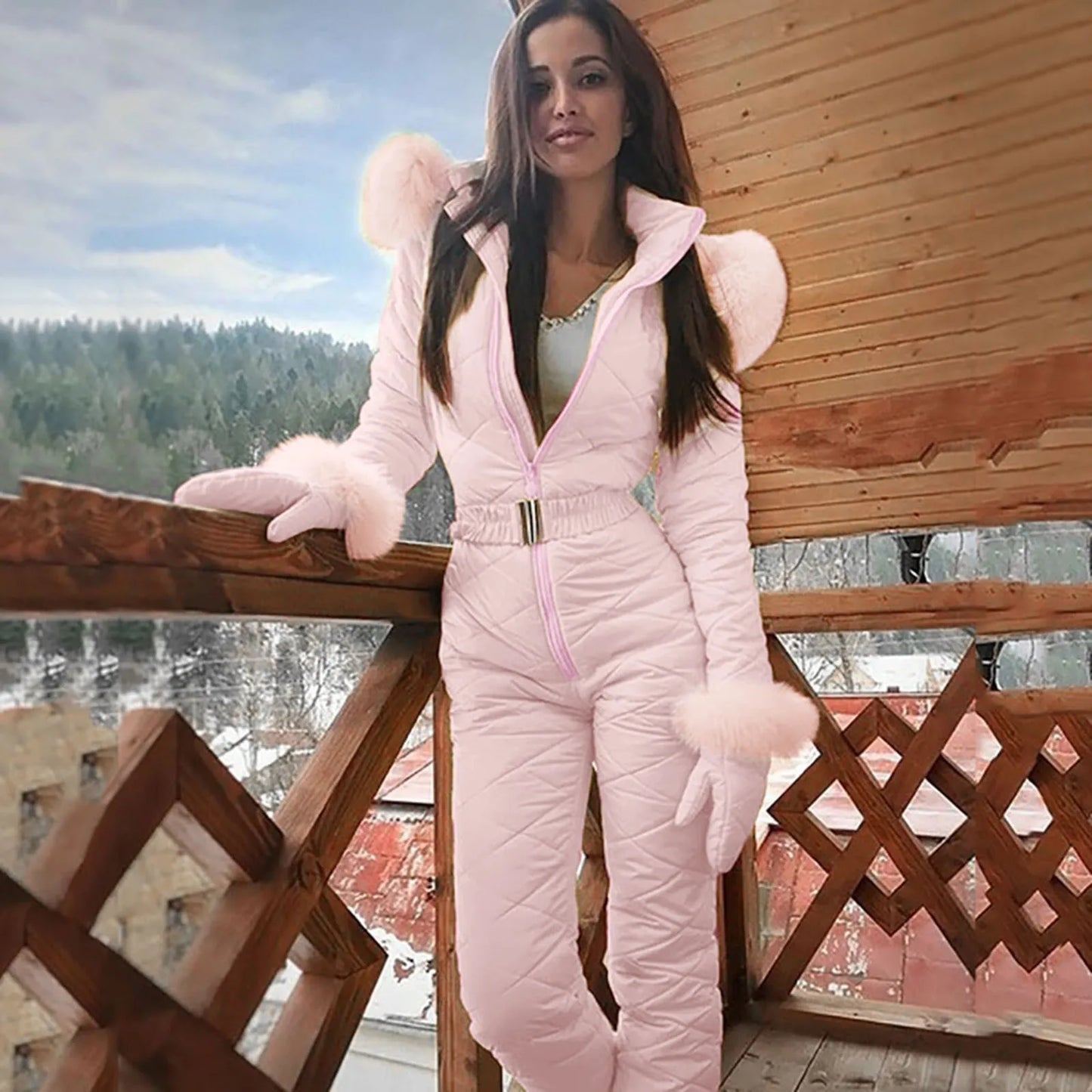Eloura-Moda | Elegant women's winter jumpsuit