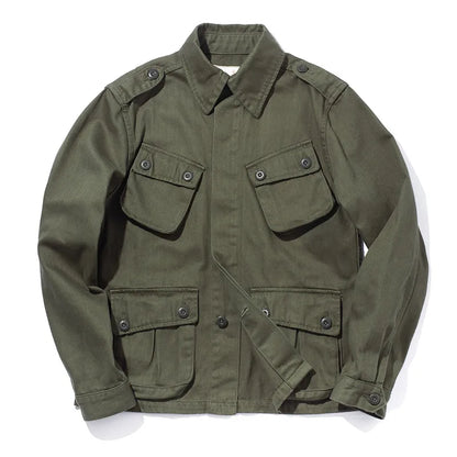 TrendAura Paratrooper Vintage M42 Jacket For Men With Spacious Pockets Military Inspired Outerwear