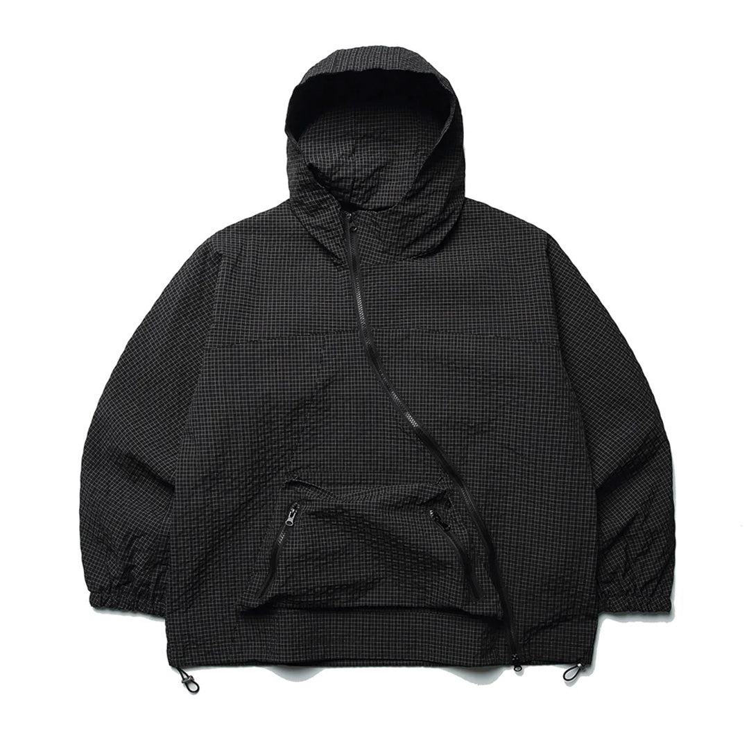 Off Plaid Windbreaker Jacket