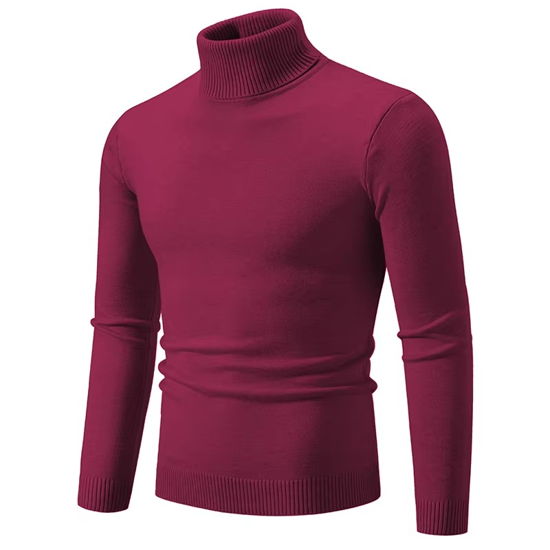 TrendAura Men's Thick Knit Winter Turtleneck Sweater Warm Slim Fit Pullover Casual Everyday