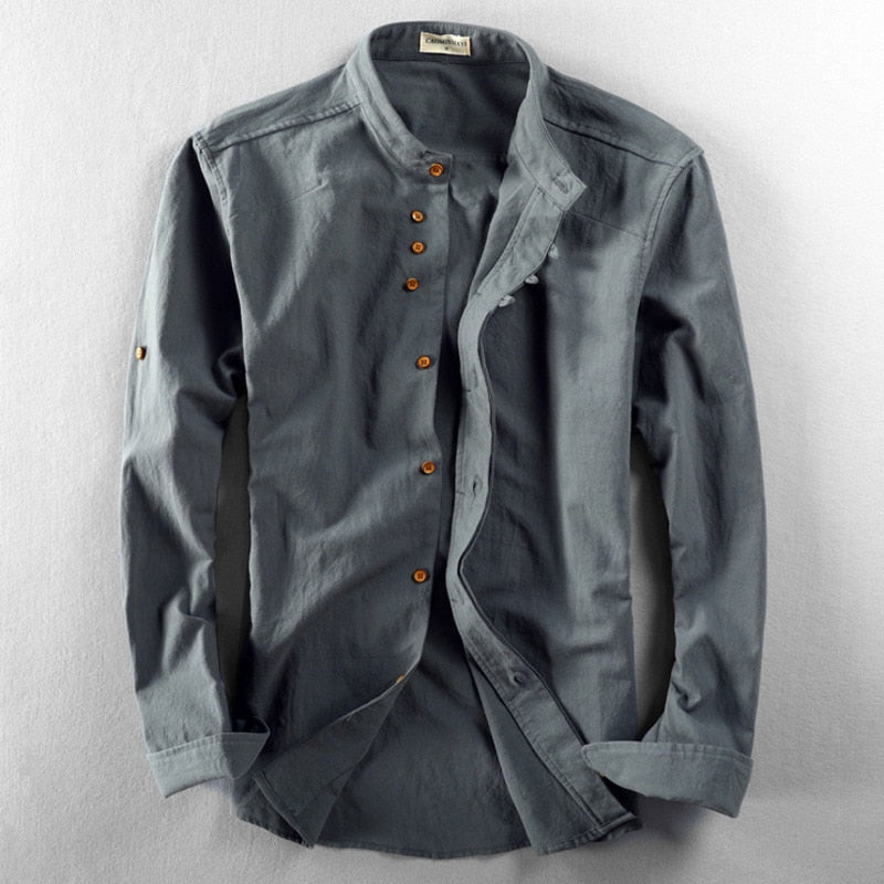 KatanaWear Japanese Shirt For Men Elevates Style With Relaxed Fit And Kimono Inspired Elegance
