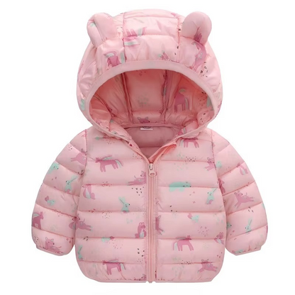 Kids Long Hoodie Jacket, Thick Winter Coat for Boys and Girls Ages 4–10