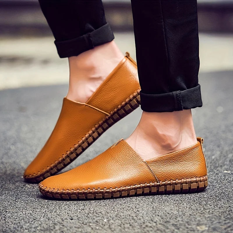 Matt Elegant Leather Loafers For Men Handmade In Genuine Leather With Superior Comfort And Classic Timeless Style