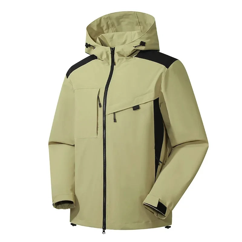 Casual hooded ski jacket for men