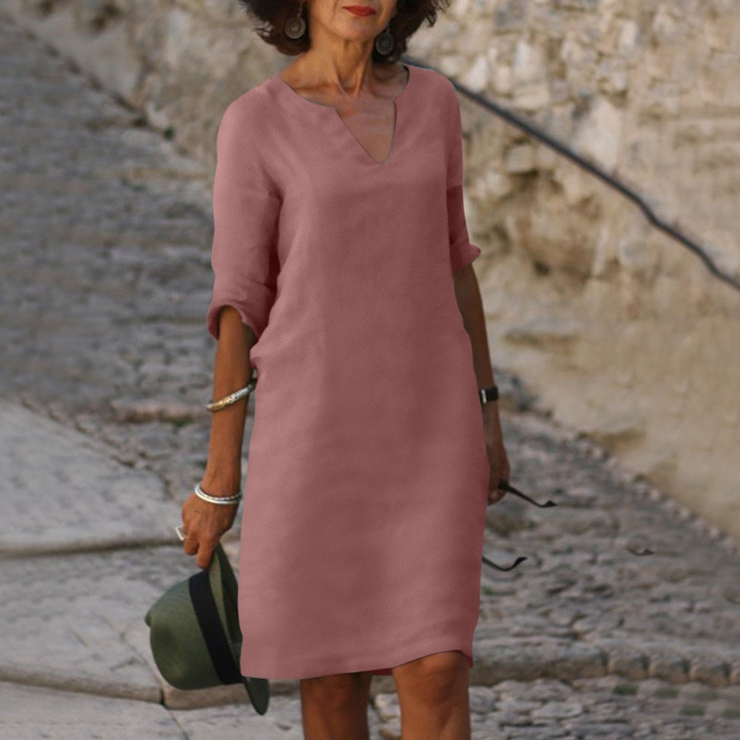 Taylor | Women Casual Loose Fit Midi Dress