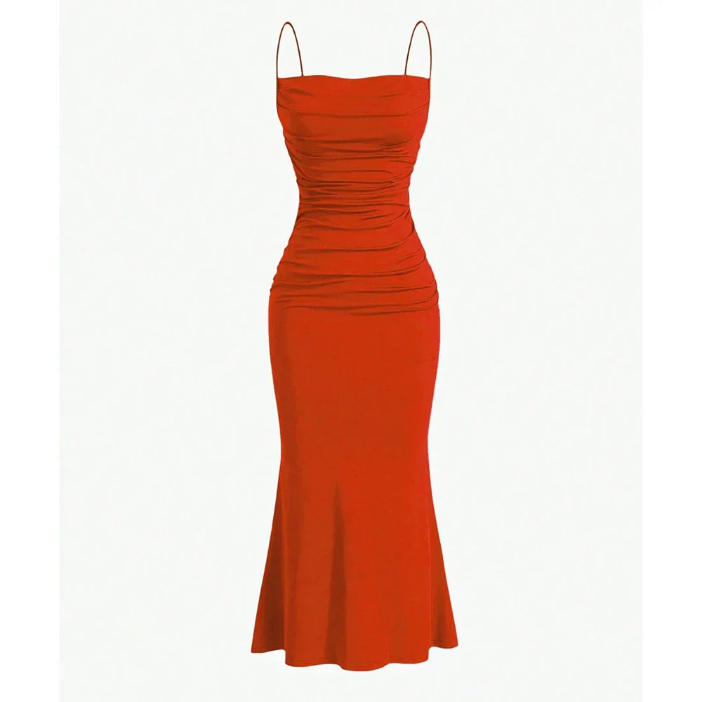 Anna - Draped Maxi Dress