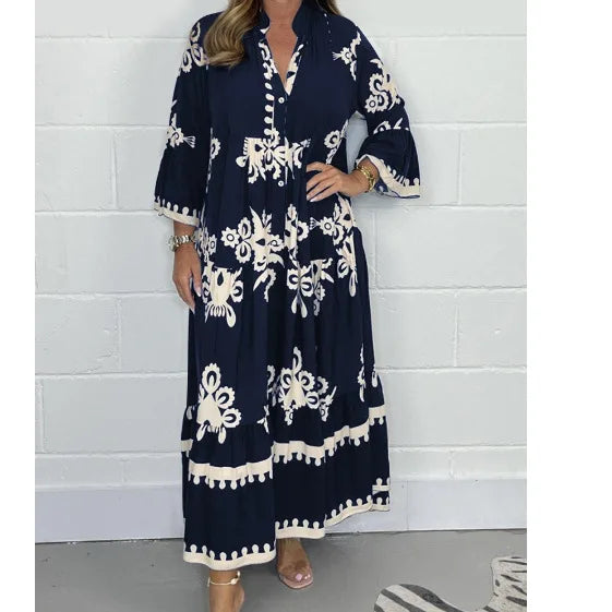 Namira Printed Dress For Women Loose Fit Seven Colors