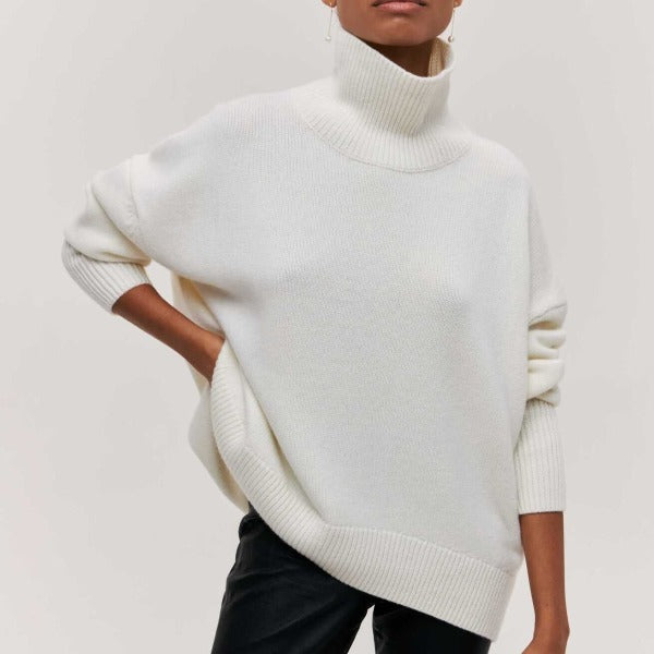Women's Plus Size Turtleneck Sweater | Long Sleeve