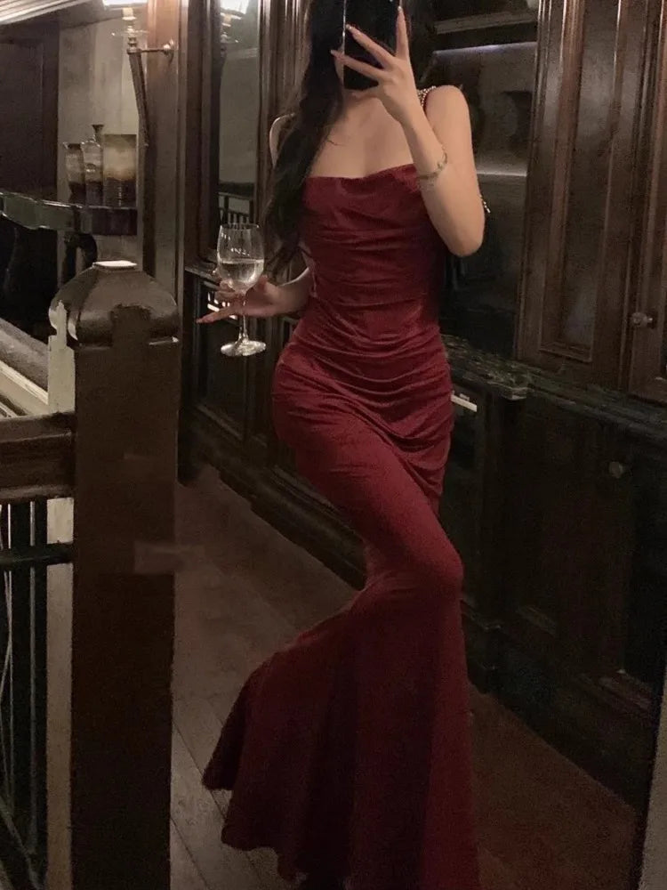 Monika Elegant Summer Dress For Women With Pleasant Stretch Slim Silhouette And Slit Neckline