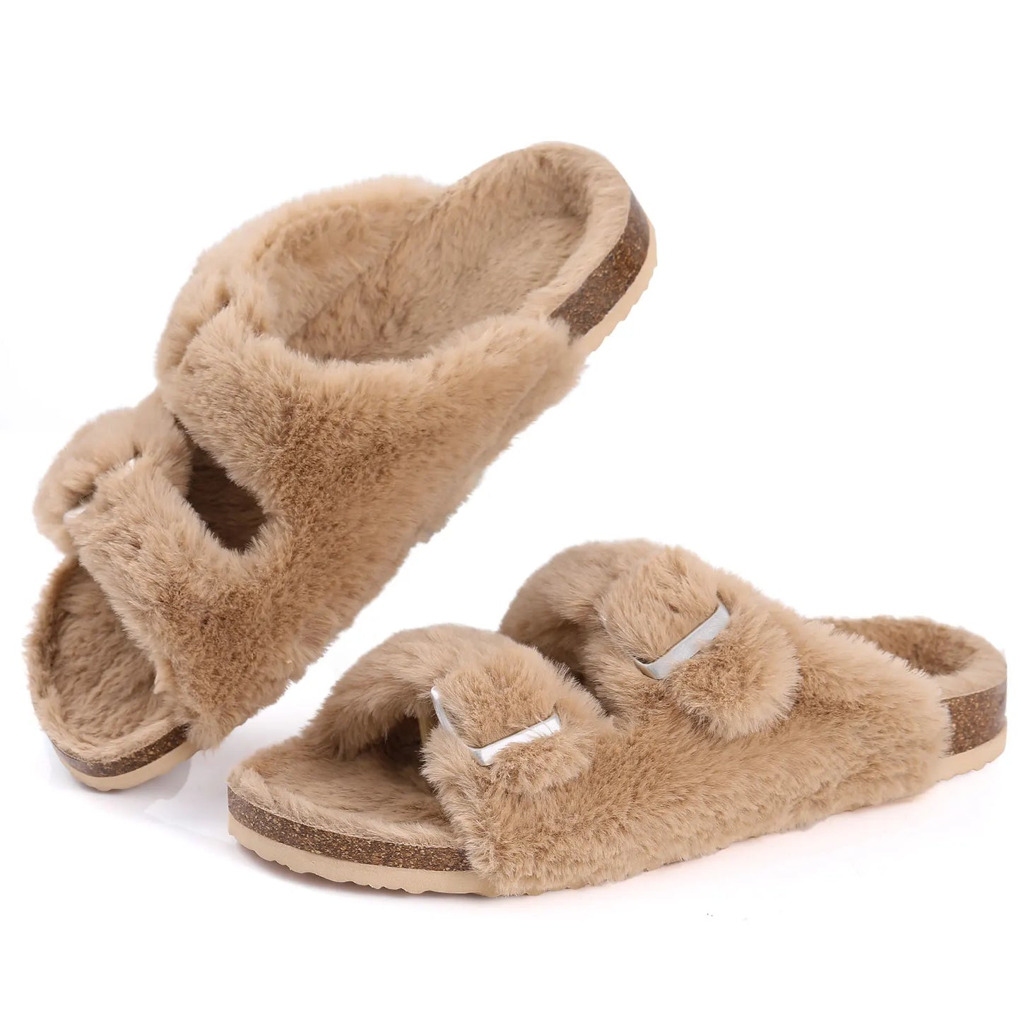 Eloura-Moda | Stylish winter plush slippers for women