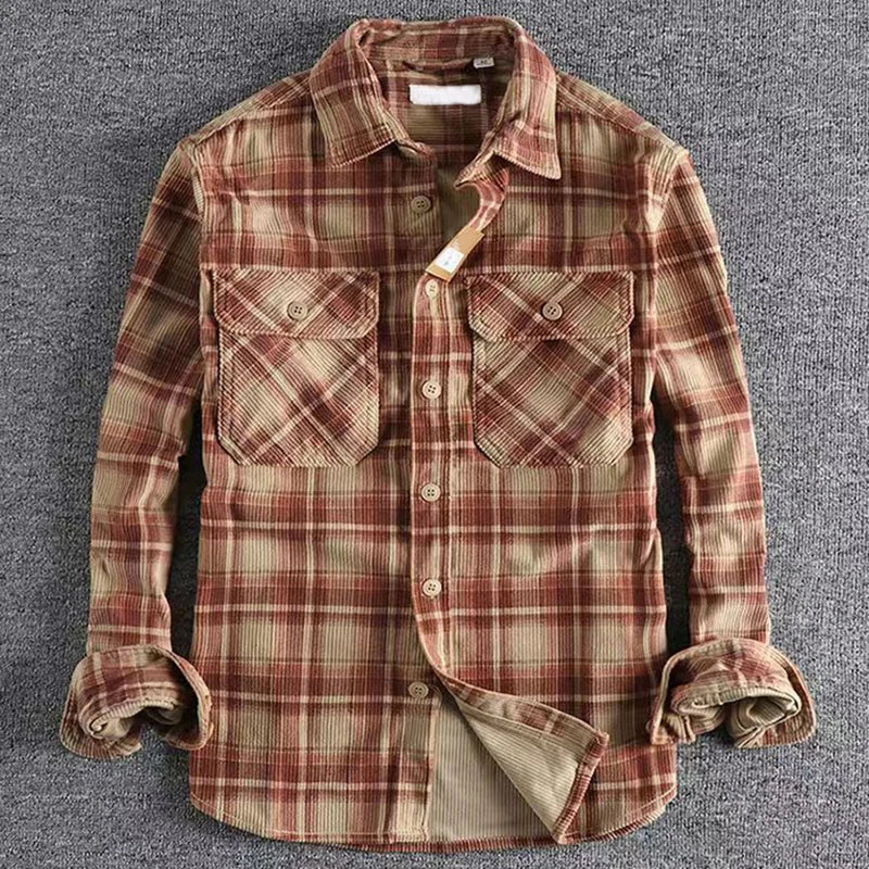 Evan Mens Casual Plaid Flannel Shirt For Everyday Comfort And Layering Warmth That Lasts