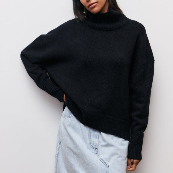 Women's Plus Size Turtleneck Sweater | Long Sleeve