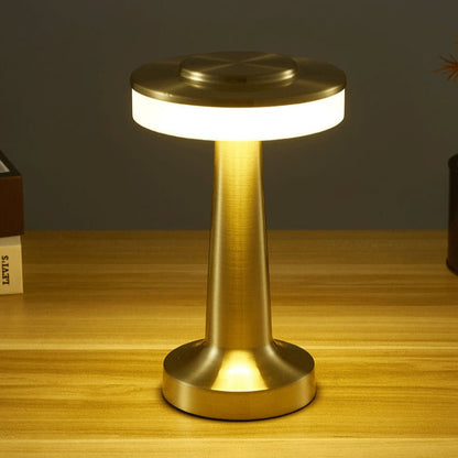Lumey Retro Table Lamp With Touch Function For Living Room And Office Chrome Finish Elegant Modern Lighting