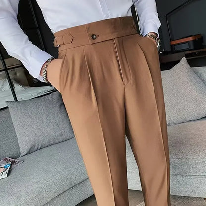 Jonah High Waisted Chino Pants For Men Stylish Comfort For Office And Everyday Wear