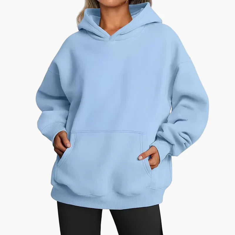 Women's Oversize Hoodie Hooded Sweatshirt Leisure Streetwear