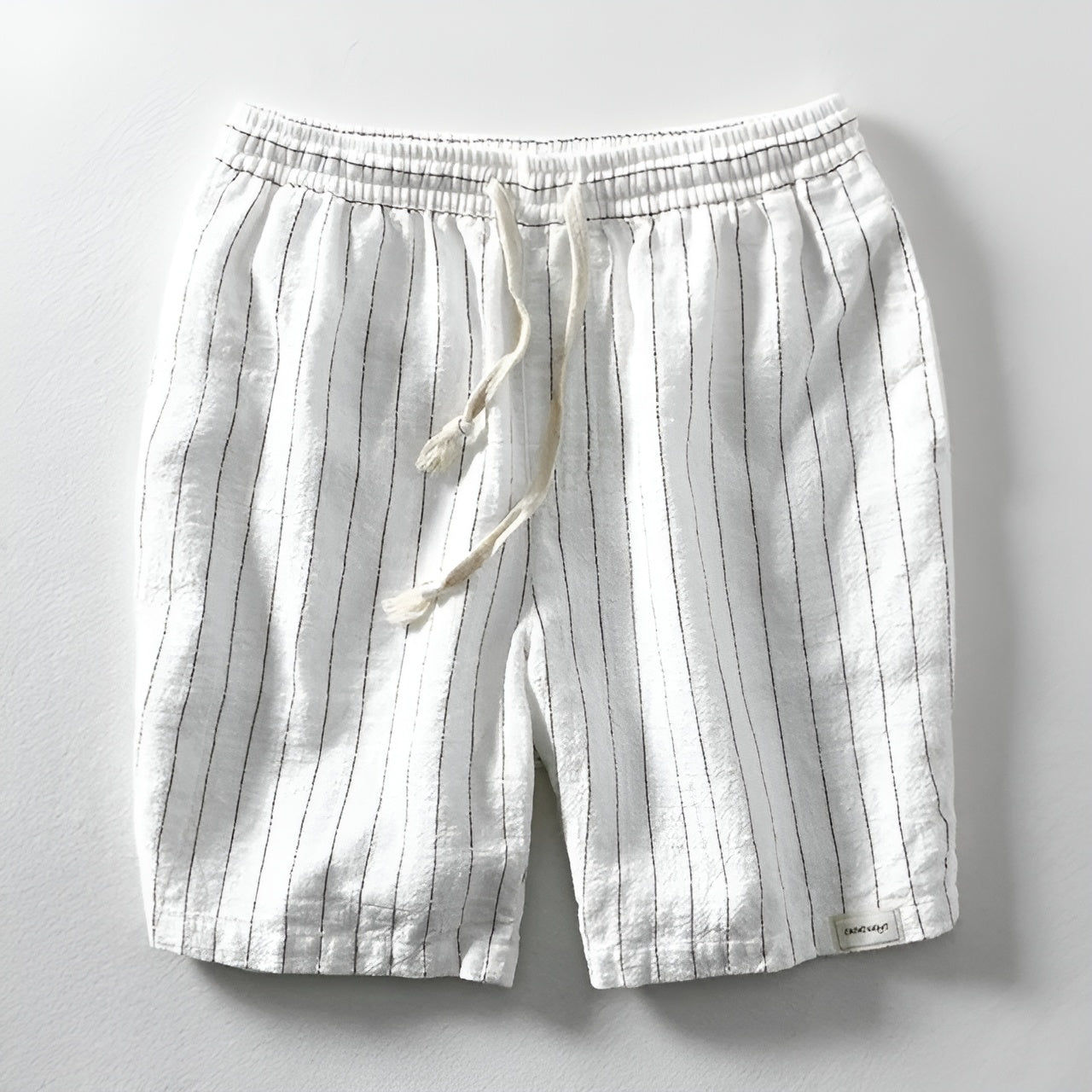 Barcelona Cotton Linen Shorts for Men Breathable Summer Wear with Adjustable Drawstring Waist