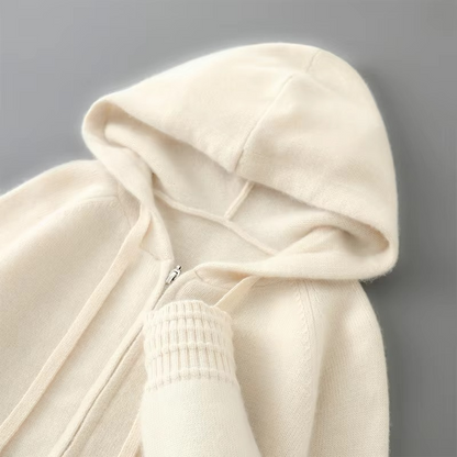 Men's Merino Wool Hooded Cardigan Sweater Jacket Sizes S-XXXL Warmth With Refined Style