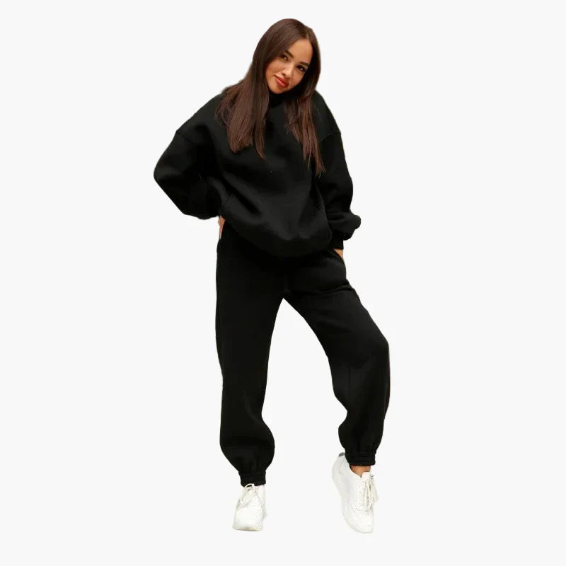 Women's Oversize Hoodie Jogging Suit Two-Piece Set Leisure Street Style