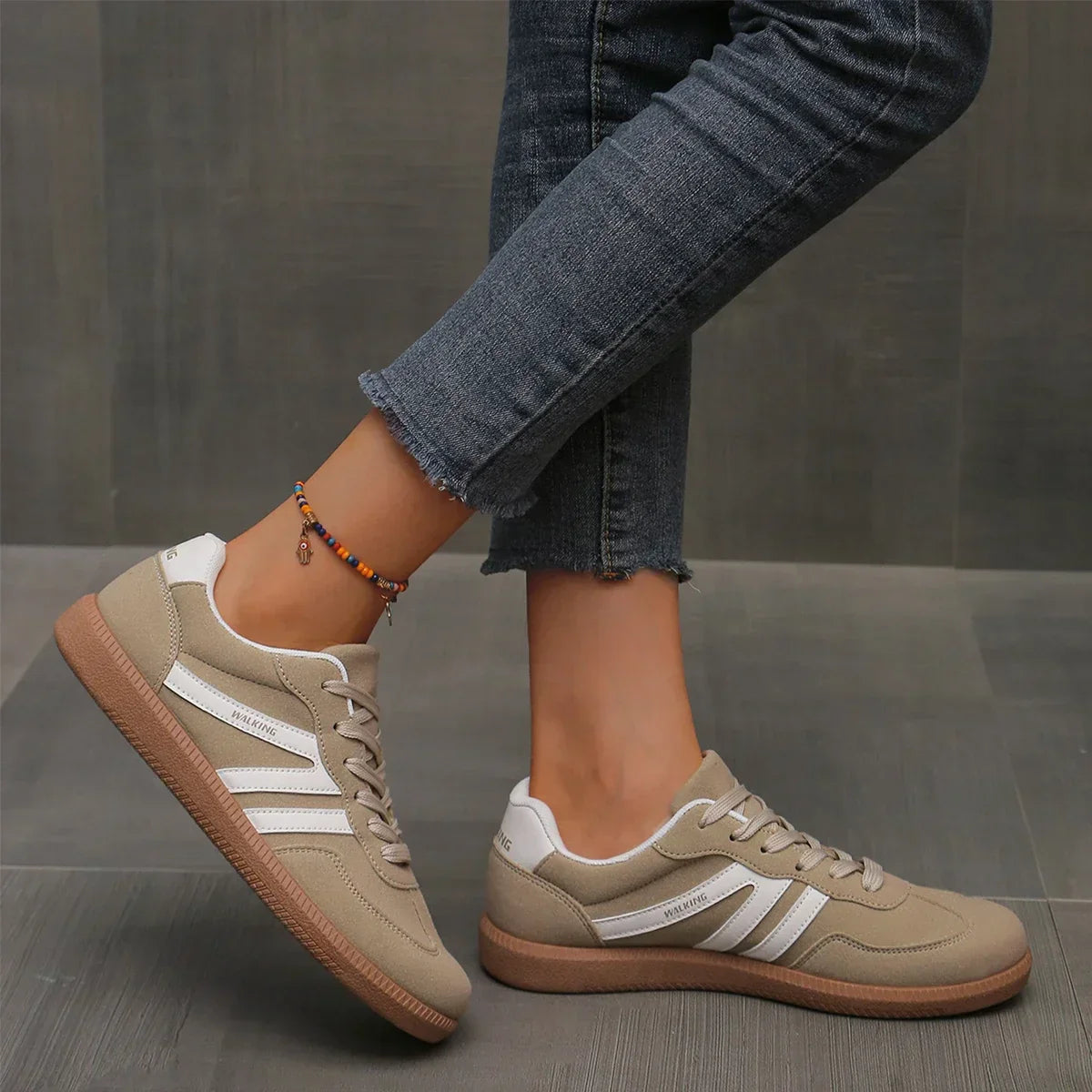 Nuvella Women's Supportive Lightweight Walking Sneakers For Active Women Who Value Comfort And Style