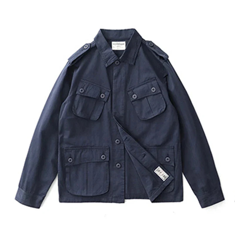 TrendAura Premium Commando M43 Vintage Field Jacket for Men Military Style Utility Coat