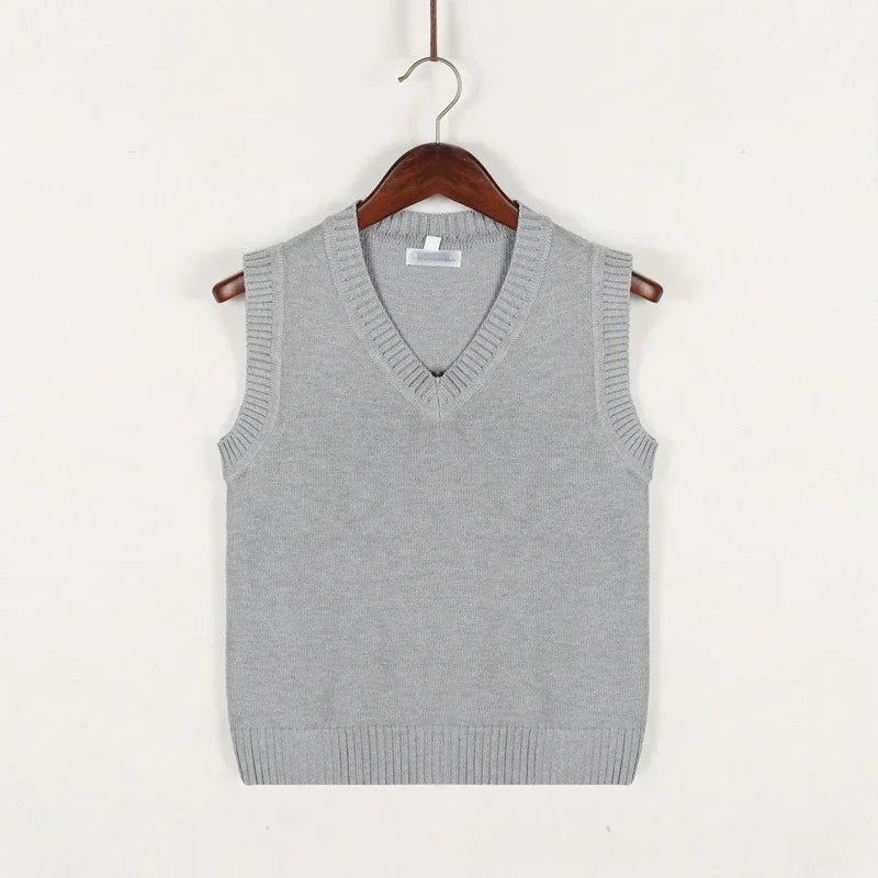 Christof - Sleeveless V-neck knitted sweater for men