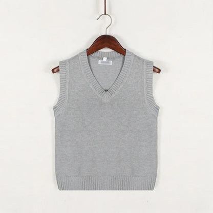 Christof - Sleeveless V-neck knitted sweater for men