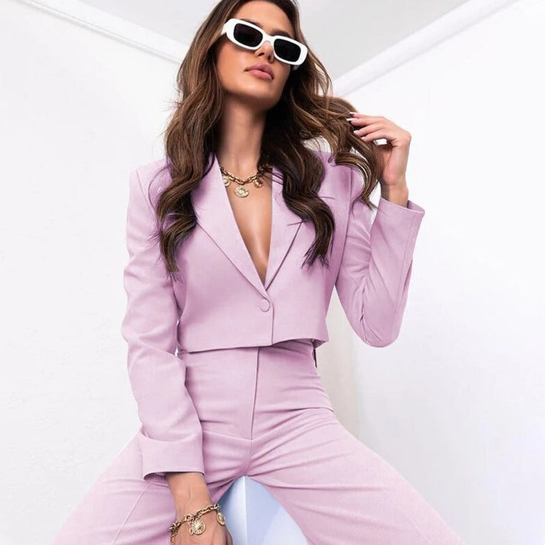 Dakota | Women's Premium Terno Suit with Blazer and Wide Pants