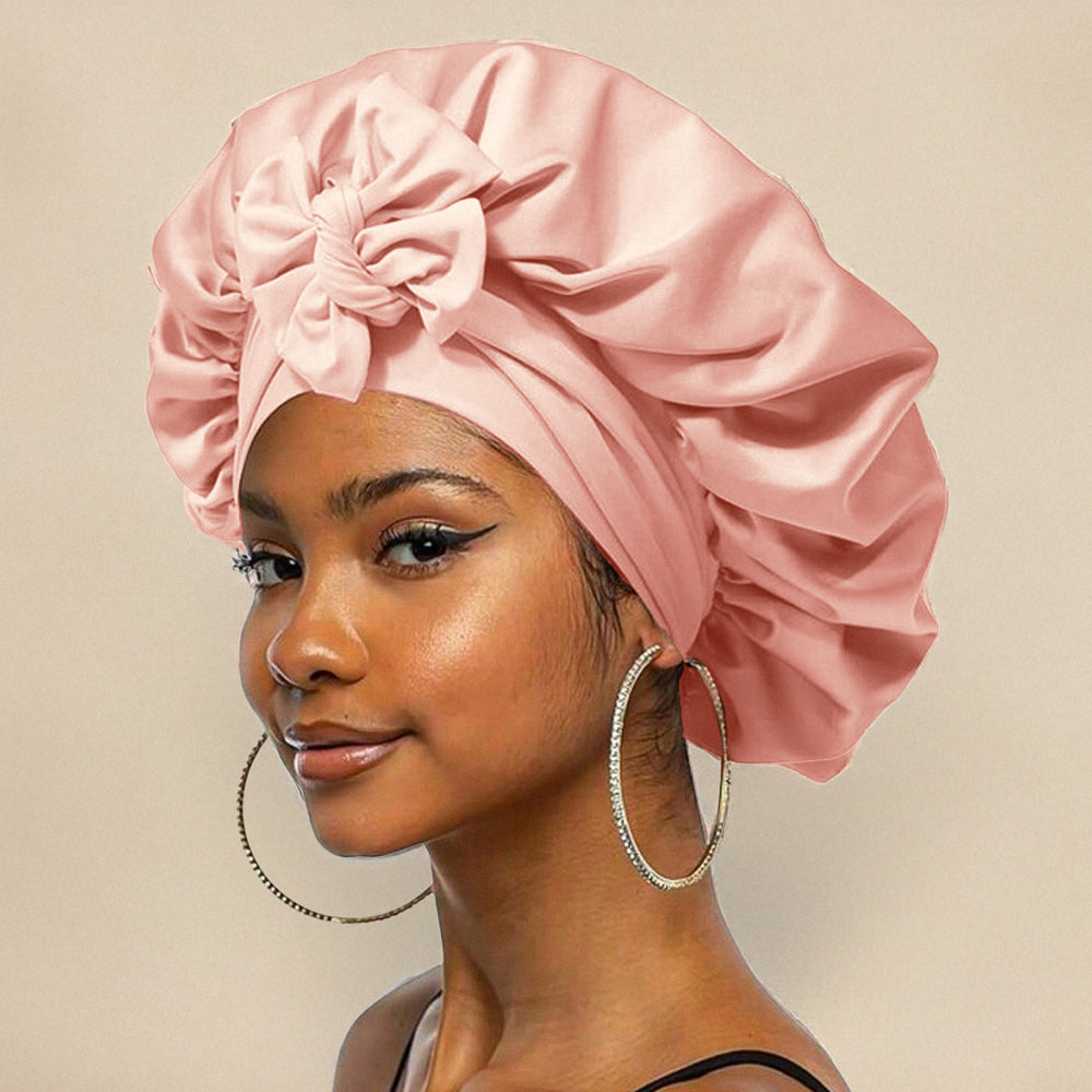 Silk Night Cap For Hair Protection And Restful Sleep Reduces Breakage And Frizz Daily For All Hair Types