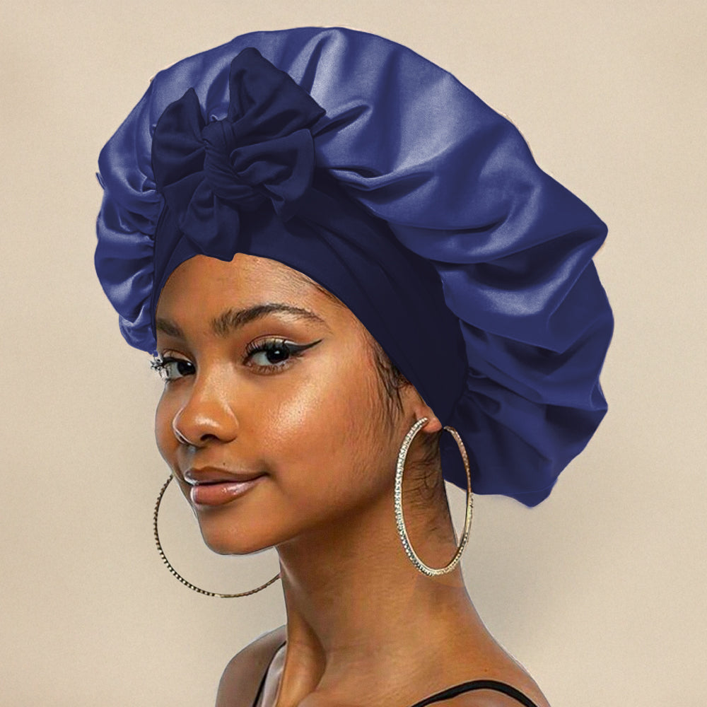 Silk Night Cap For Hair Protection And Restful Sleep Reduces Breakage And Frizz Daily For All Hair Types