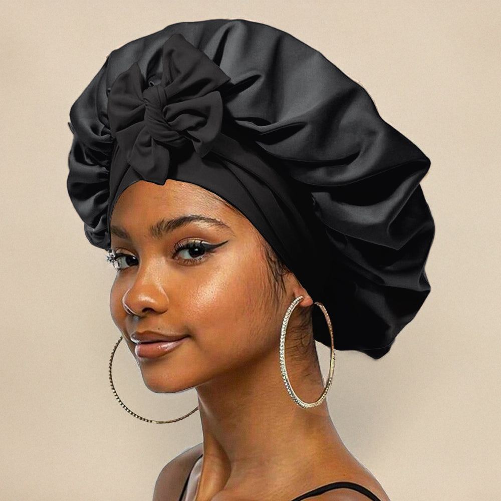 Silk Night Cap For Hair Protection And Restful Sleep Reduces Breakage And Frizz Daily For All Hair Types