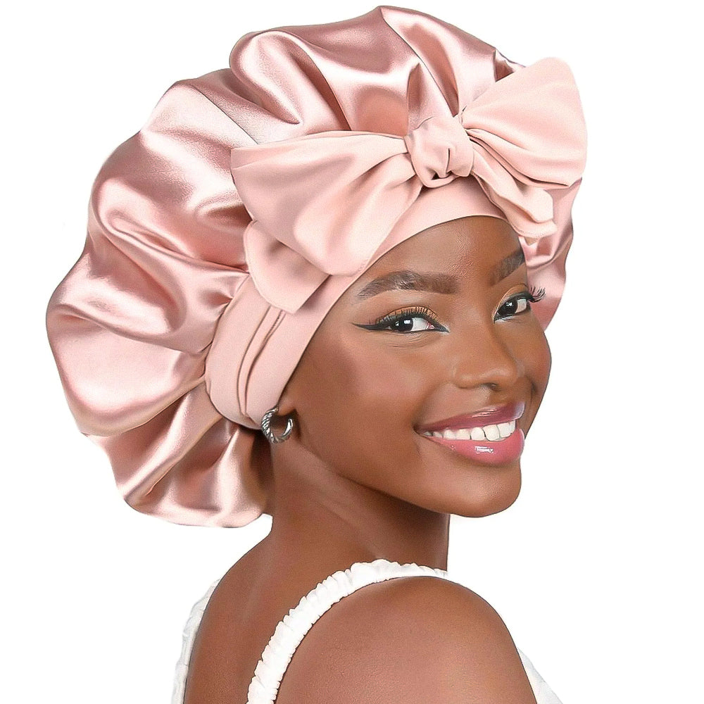 Silk Night Cap For Hair Protection And Restful Sleep Reduces Breakage And Frizz Daily For All Hair Types