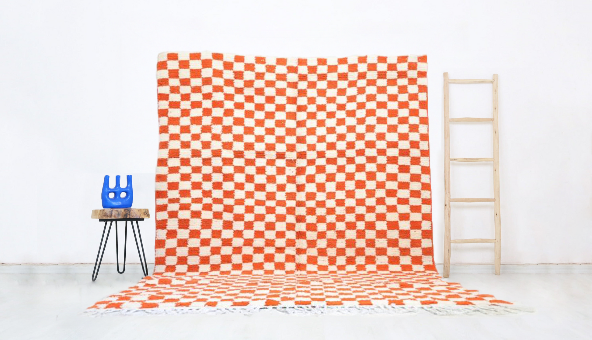 Sekkura Moroccan Checkered Rug 7'7" x 9'6" - TrendAura