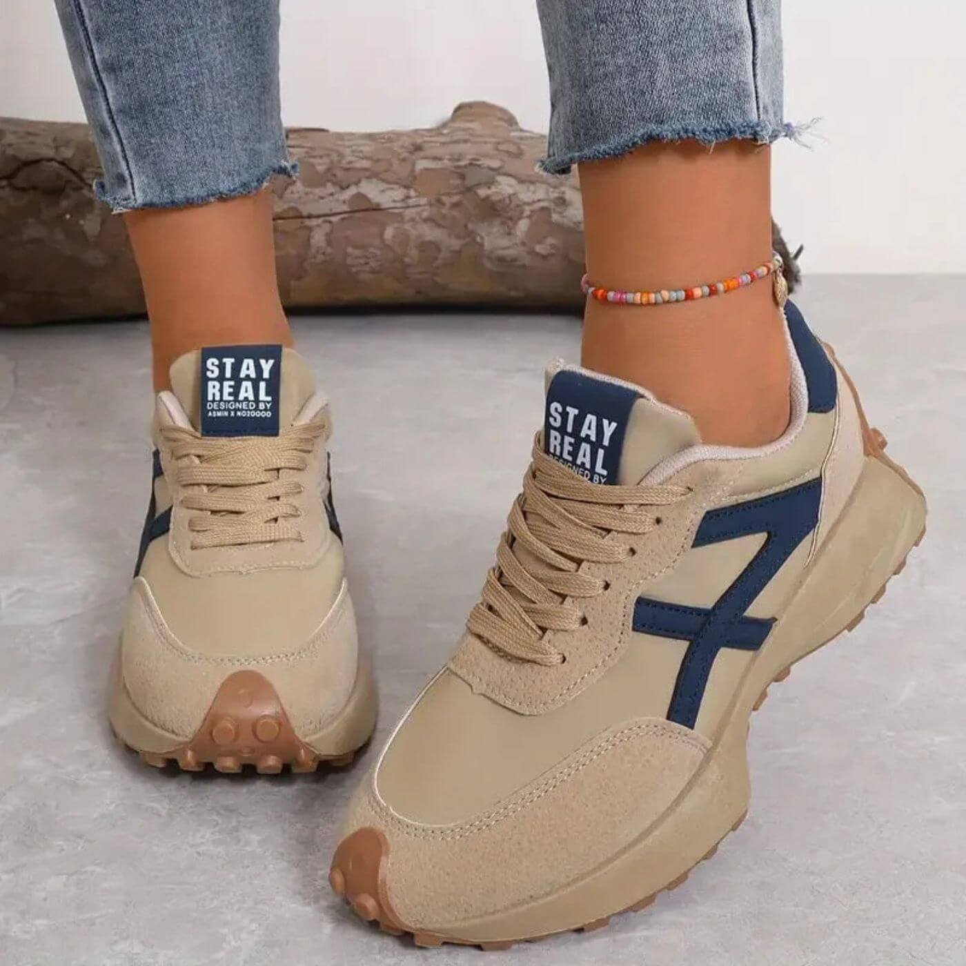 Women's Slip-Resistant Sneakers with Lightweight Design and Breathable Upper
