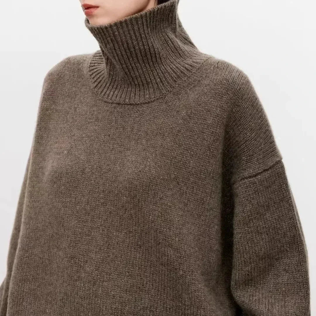 Serenity Cashmere High-Neck Sweater