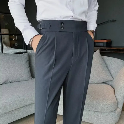 Jonah High Waisted Chino Pants For Men Stylish Comfort For Office And Everyday Wear