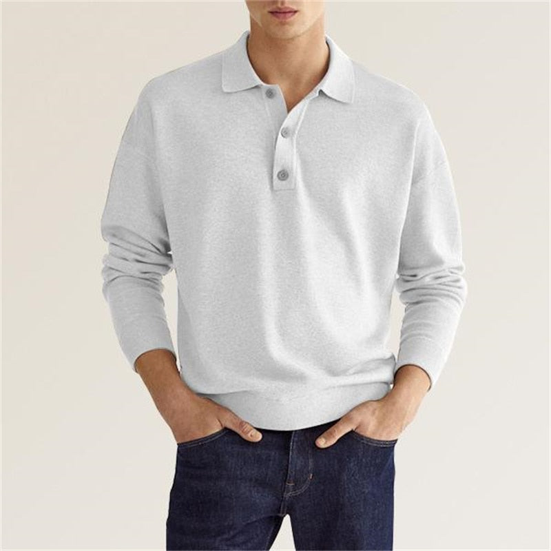 TrendAura | Polo - Long sleeve polo for men