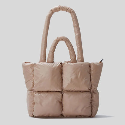 TrendAura Jorlin Shoulder Bag - Plush Quilted Design With Silky Satin Finish And 20in Length