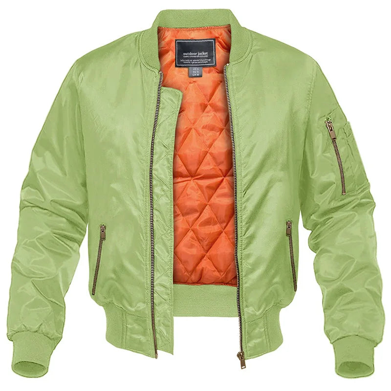 Mens Quilted Bomber Jacket Warmth And Style