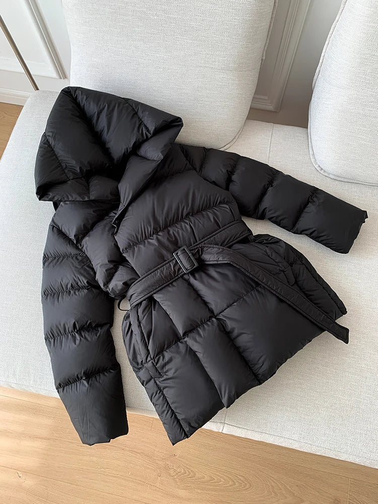 Women’s Stylish Warm Puffer Jacket | Hooded Winter Coat