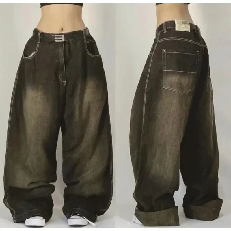 Women’s Winter Baggy Pants | High Waist Wide-leg