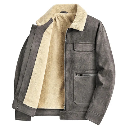 Basin Suede Trucker Jacket