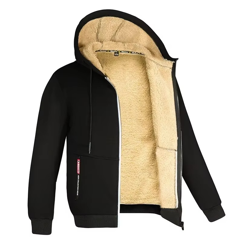 Winter Thermal Sport Suit with Hood, Fleece Lining, and Windproof Jacket S to 3XL